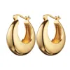 Scream Pretty Women's Gold Large Chunky Pillow Hoop Earrings