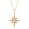 Scream Pretty Women's Gold Large Sparkling Starburst Necklace With Slider Clasp In Gold