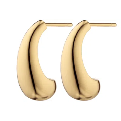 Scream Pretty Women's Gold Large Teardrop Stud Earrings