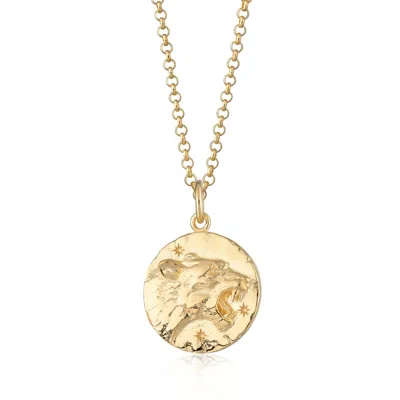 Scream Pretty Women's Gold Leo Zodiac Charm Necklace