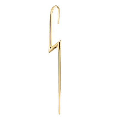 Scream Pretty Women's Gold Lightning Bolt Ear Crawler