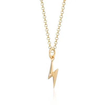 Scream Pretty Women's Gold Lightning Bolt Necklace