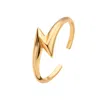 Scream Pretty Women's Gold Lightning Bolt Open Ring In Gold