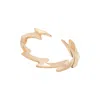 Scream Pretty Women's Gold Lightning Bolt Stacking Ring In Gold