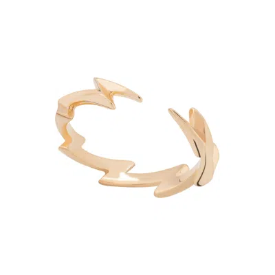 Scream Pretty Women's Gold Lightning Bolt Stacking Ring
