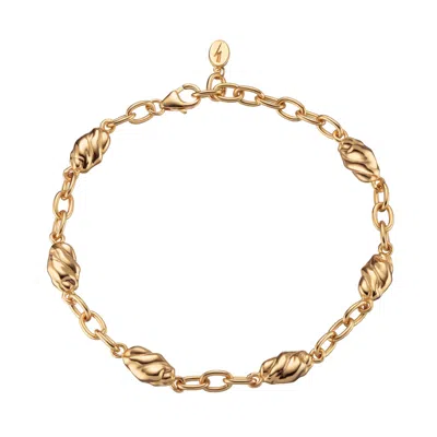 Scream Pretty Women's Gold Nugget Chain Bracelet