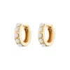 Scream Pretty Women's Gold Opal Huggie Earrings In Gold