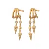 Scream Pretty Women's Gold Rebel Illusion Hoop Earrings