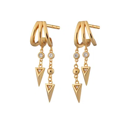 Scream Pretty Women's Gold Rebel Illusion Hoop Earrings