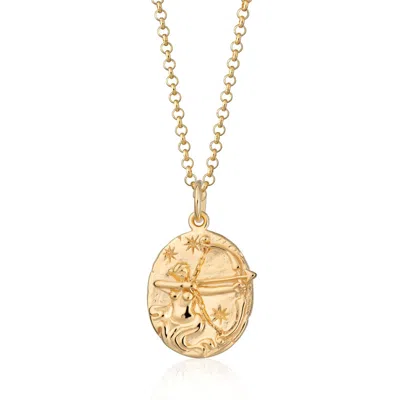 Scream Pretty Women's Gold Sagittarius Zodiac Necklace
