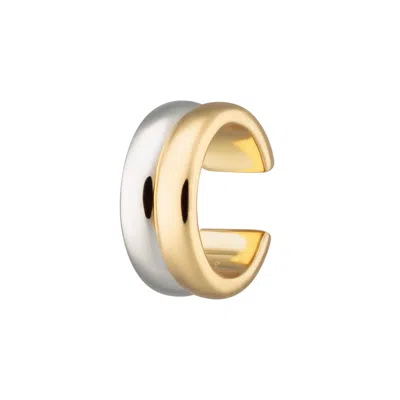Scream Pretty Women's Gold / Silver Mixed Metal Small Single Ear Cuff