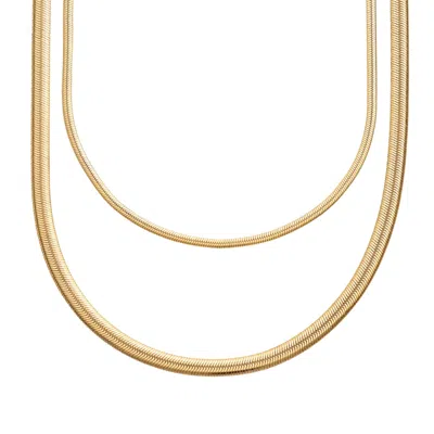 Scream Pretty Women's Gold Snake Chain Layering Set