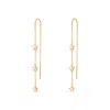 Scream Pretty Women's Gold Sparkling Star Threader Earrings In Gold
