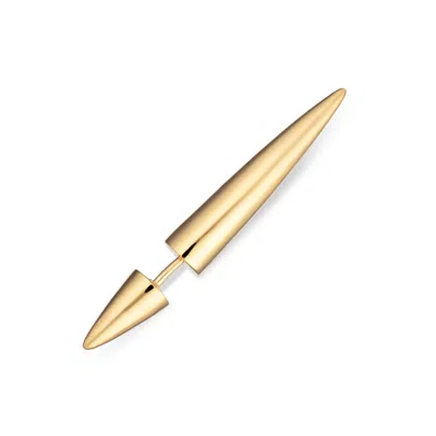 Scream Pretty Women's Gold Spike Double Sided Stud Single Earring