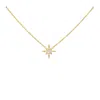 Scream Pretty Women's Gold Starburst Necklace With Slider Clasp In Gold