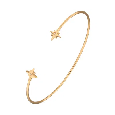 Scream Pretty Women's Gold Starburst Open Bangle