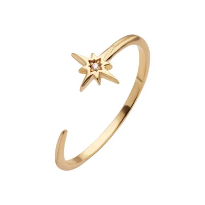 Scream Pretty Women's Gold Starburst Open Ring