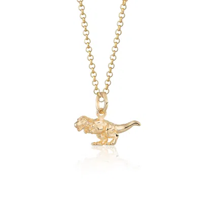 Scream Pretty Women's Gold T-rex Dinosaur Necklace