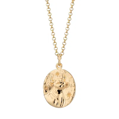 Scream Pretty Women's Gold Taurus Zodiac Necklace