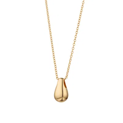 Scream Pretty Women's Gold Teardrop Necklace With Slider Clasp