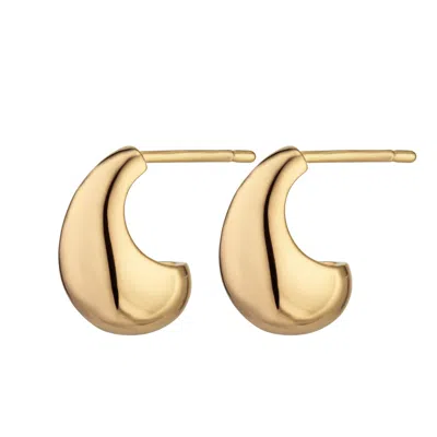 Scream Pretty Women's Gold Teardrop Stud Earrings