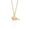 Scream Pretty Women's Gold Triceratops Dinosaur Charm Necklace In Gold