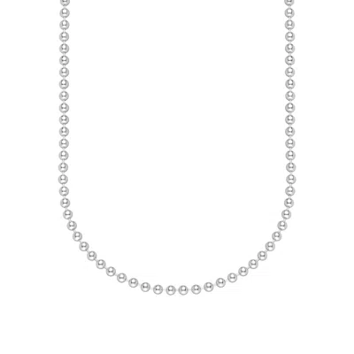 Scream Pretty Women's Silver Ball Chain Necklace In White