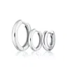 Scream Pretty Women's Silver Essential Hoop Earring Stacking Set