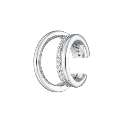 Scream Pretty Women's Silver Illusion Ear Cuff