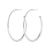 Scream Pretty Women's Silver Large Perfect Hoop Earrings In White