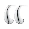 Scream Pretty Women's Silver Large Teardrop Stud Earrings