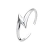 Scream Pretty Women's Silver Lightning Bolt Open Ring In Metallic