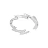 Scream Pretty Women's Silver Lightning Bolt Stacking Ring In Silver