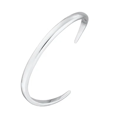 Scream Pretty Women's Silver Open Claw Bangle In White