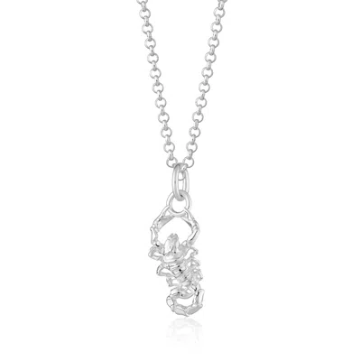 Scream Pretty Women's Silver Scorpion Necklace In Metallic