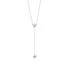 Scream Pretty Women's Silver Sparkling Star Drop Necklace