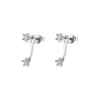 Scream Pretty Women's Silver Sparkling Star Ear Jacket Stud Earrings