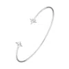 Scream Pretty Women's Silver Starburst Open Bangle In Metallic