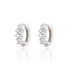 Scream Pretty Women's Silver Stardust Huggie Hoop Earrings In Gray