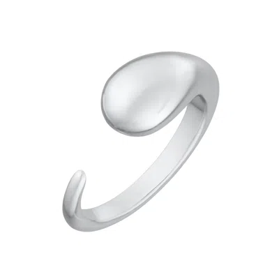 Scream Pretty Women's Silver Tapered Claw Open Ring In White
