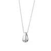 Scream Pretty Women's Silver Teardrop Necklace With Slider Clasp