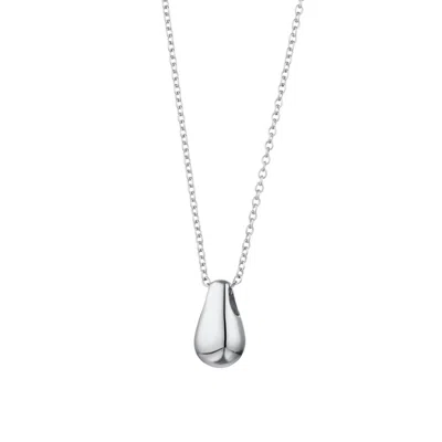 Scream Pretty Women's Silver Teardrop Necklace With Slider Clasp