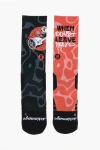 Scrimmage Patterned Two-tone Kamikaze Socks