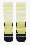 Scrimmage Printed Two-tone Stripes Lime Socks