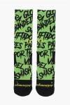 Scrimmage Two-tone All-over Printed Angry Ball Long Socks