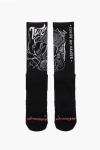 Scrimmage Two-tone Printed Tuck No Hander Long Socks