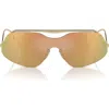 Scuderia Ferrari 138mm Rectangular Sunglasses In Gray