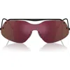 Scuderia Ferrari 138mm Rectangular Sunglasses In Gray