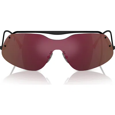 Scuderia Ferrari 138mm Rectangular Sunglasses In Gray