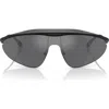 Scuderia Ferrari 140mm Mirrored Irregular Sunglasses In Gray